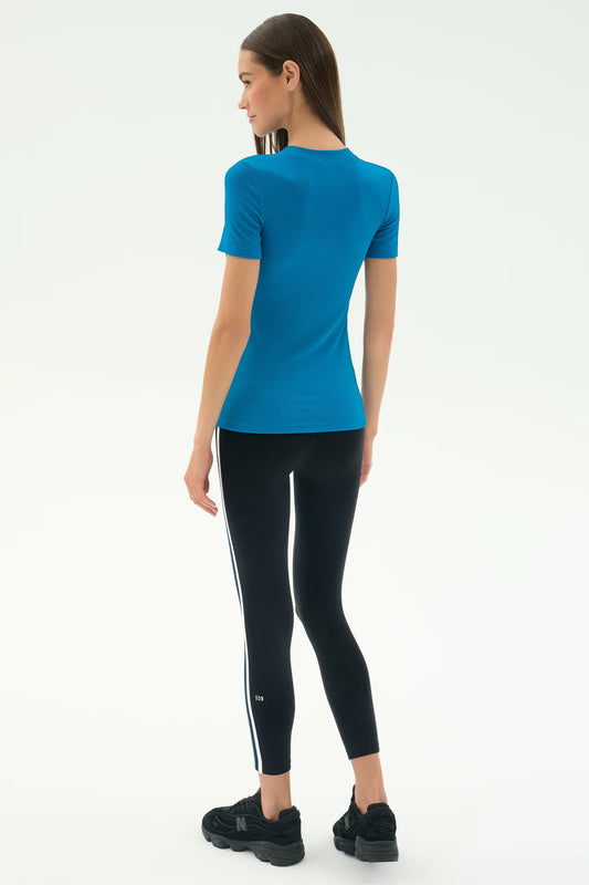 Louise Rib Short Sleeve