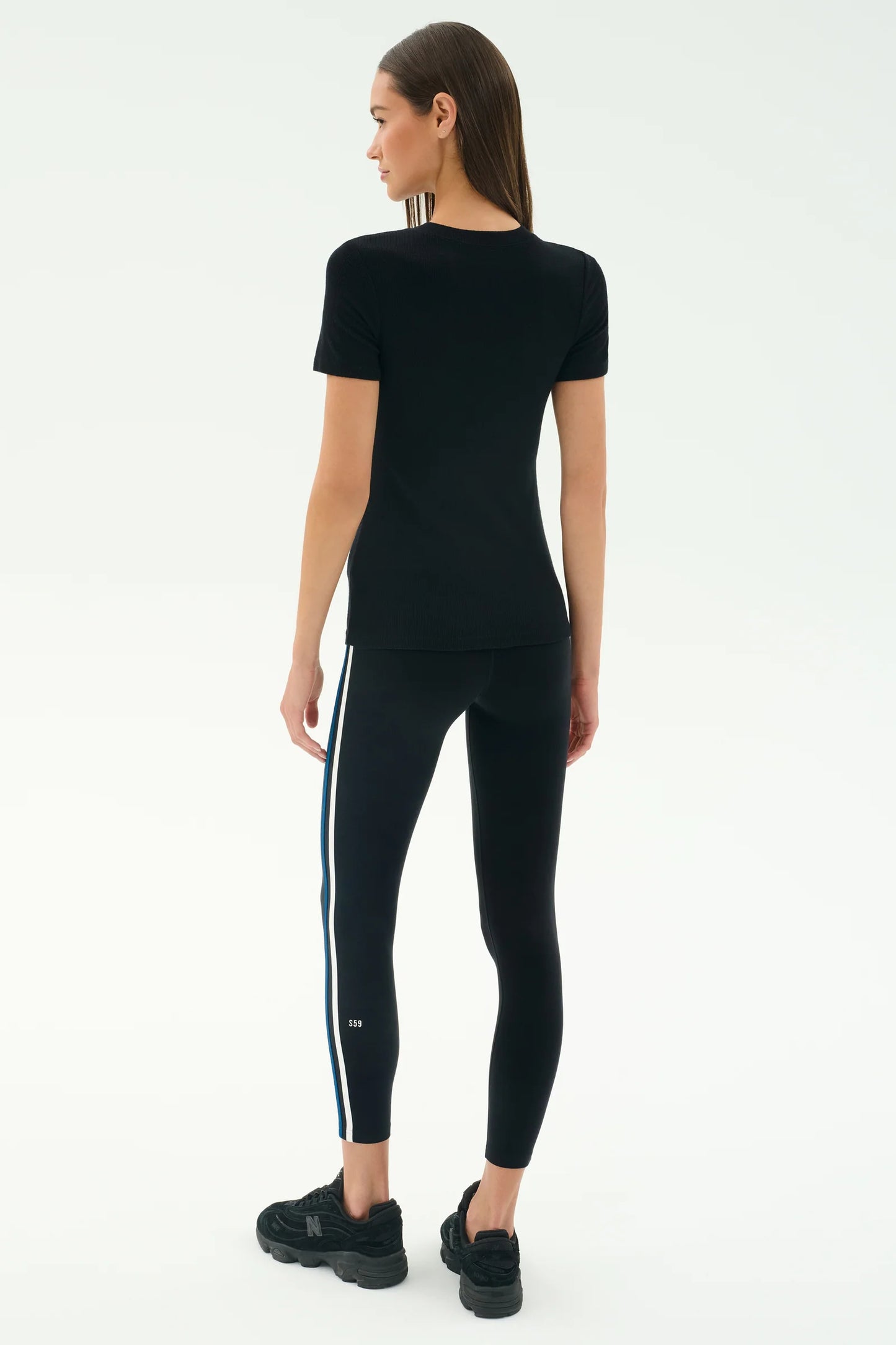 Louise Rib Short Sleeve