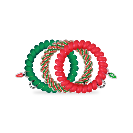 Spiral Hair Coils | Large | Naughty or Nice Hair Ties