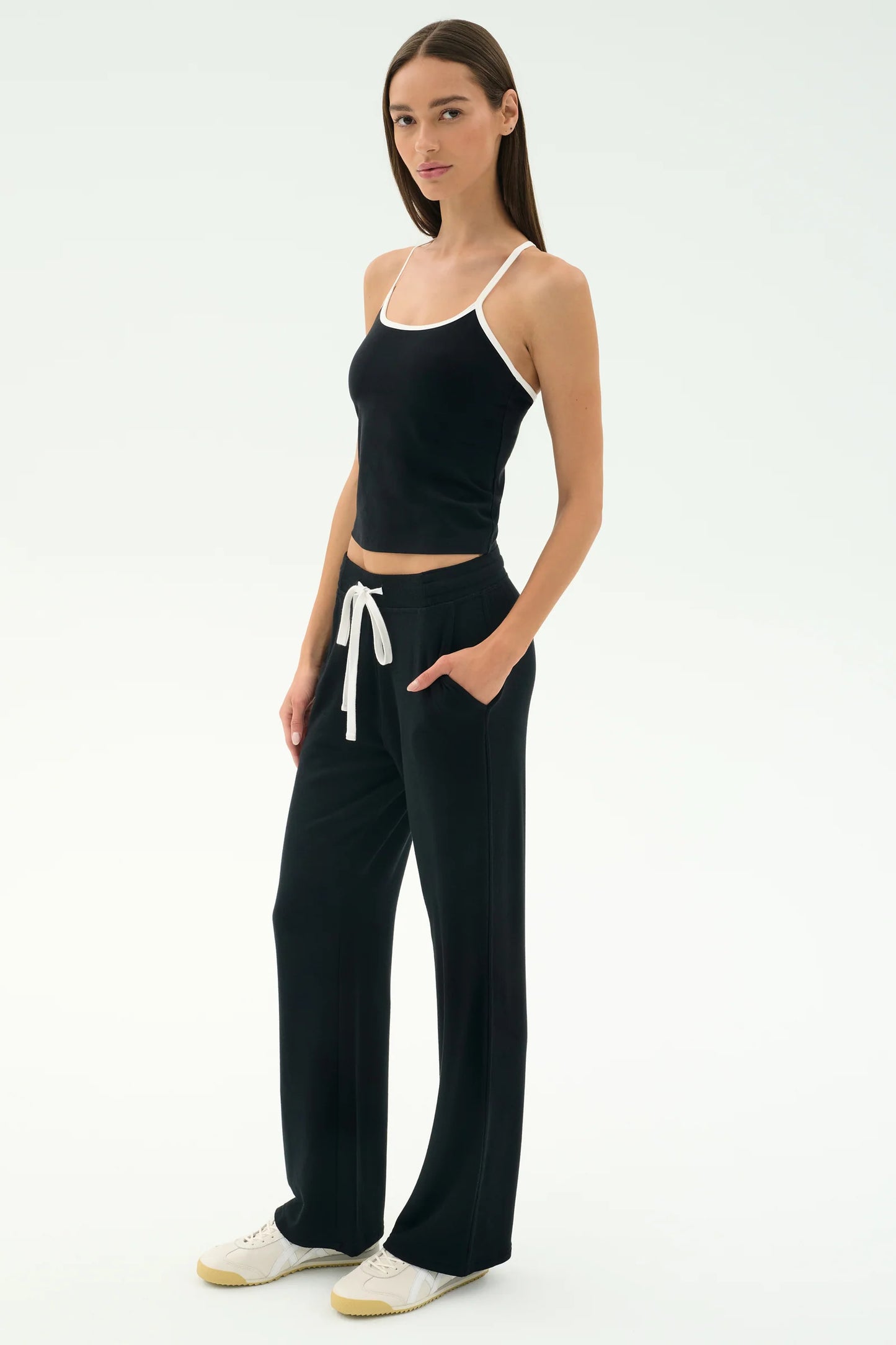 Raven Fleece Full Length Sweatpants