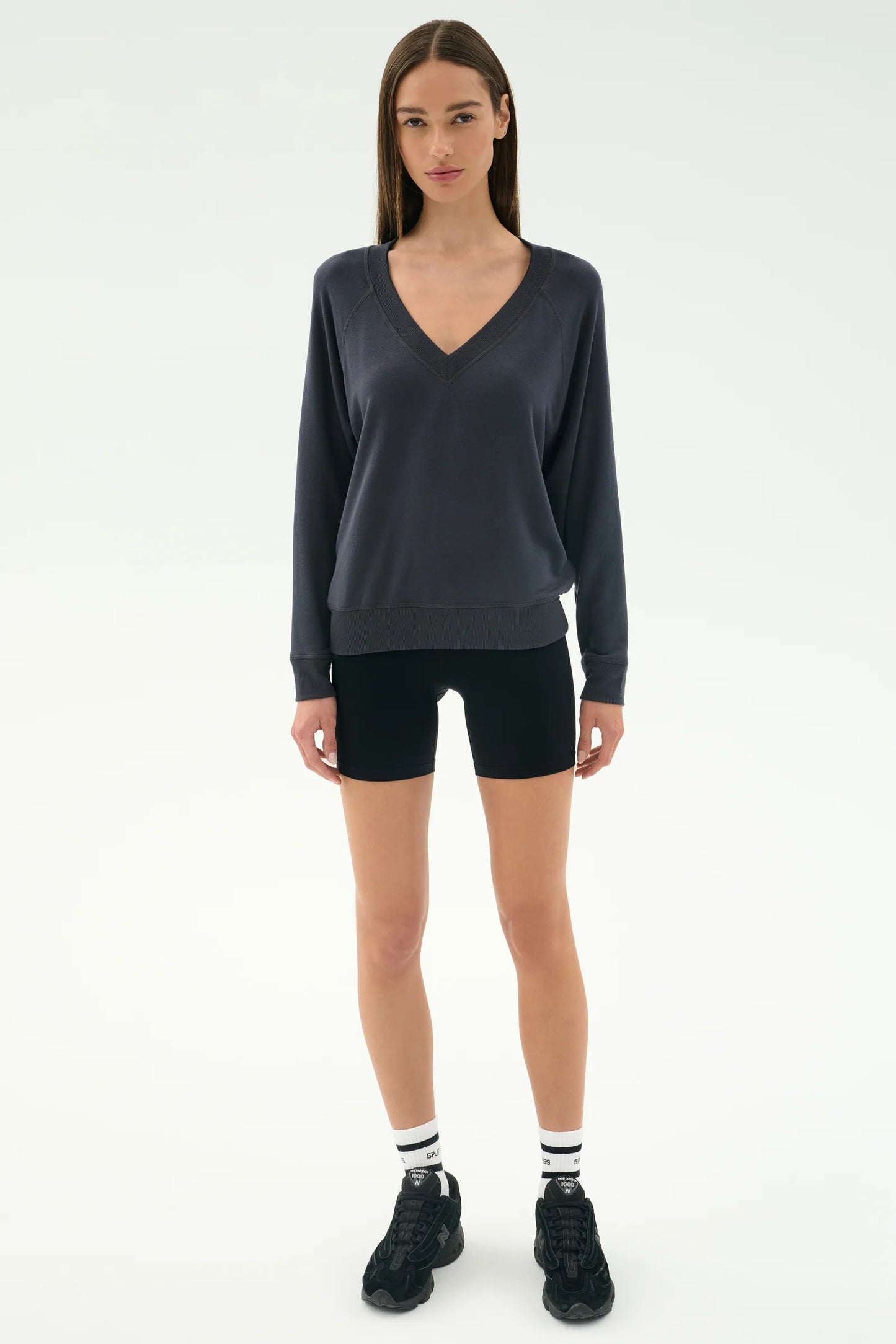 Bennie Fleece V Neck Sweatshirt
