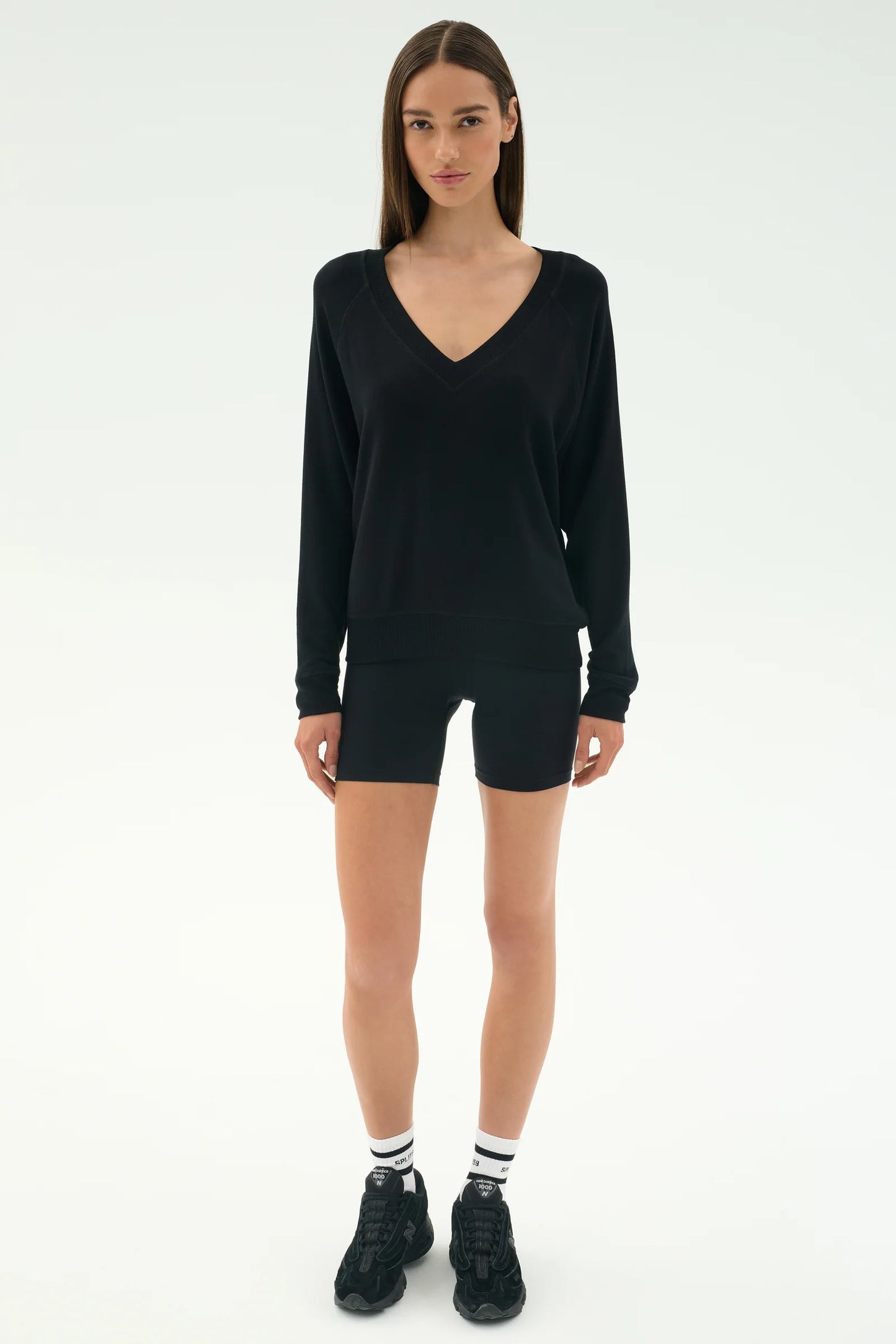 Bennie Fleece V Neck Sweatshirt