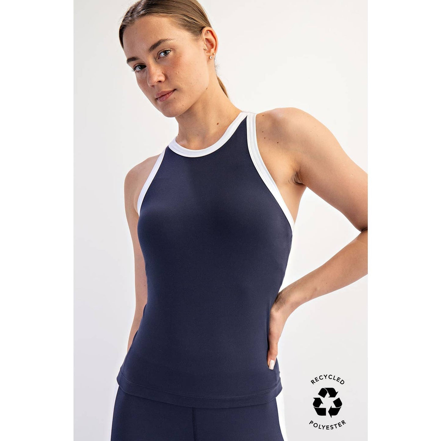 BUTTER SOFT CONTRAST RACERBACK TOP