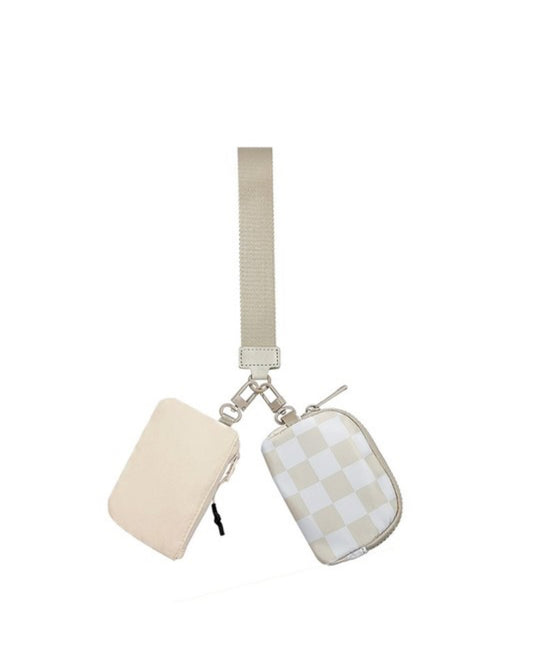 Dual Pouch Wristlet Chain