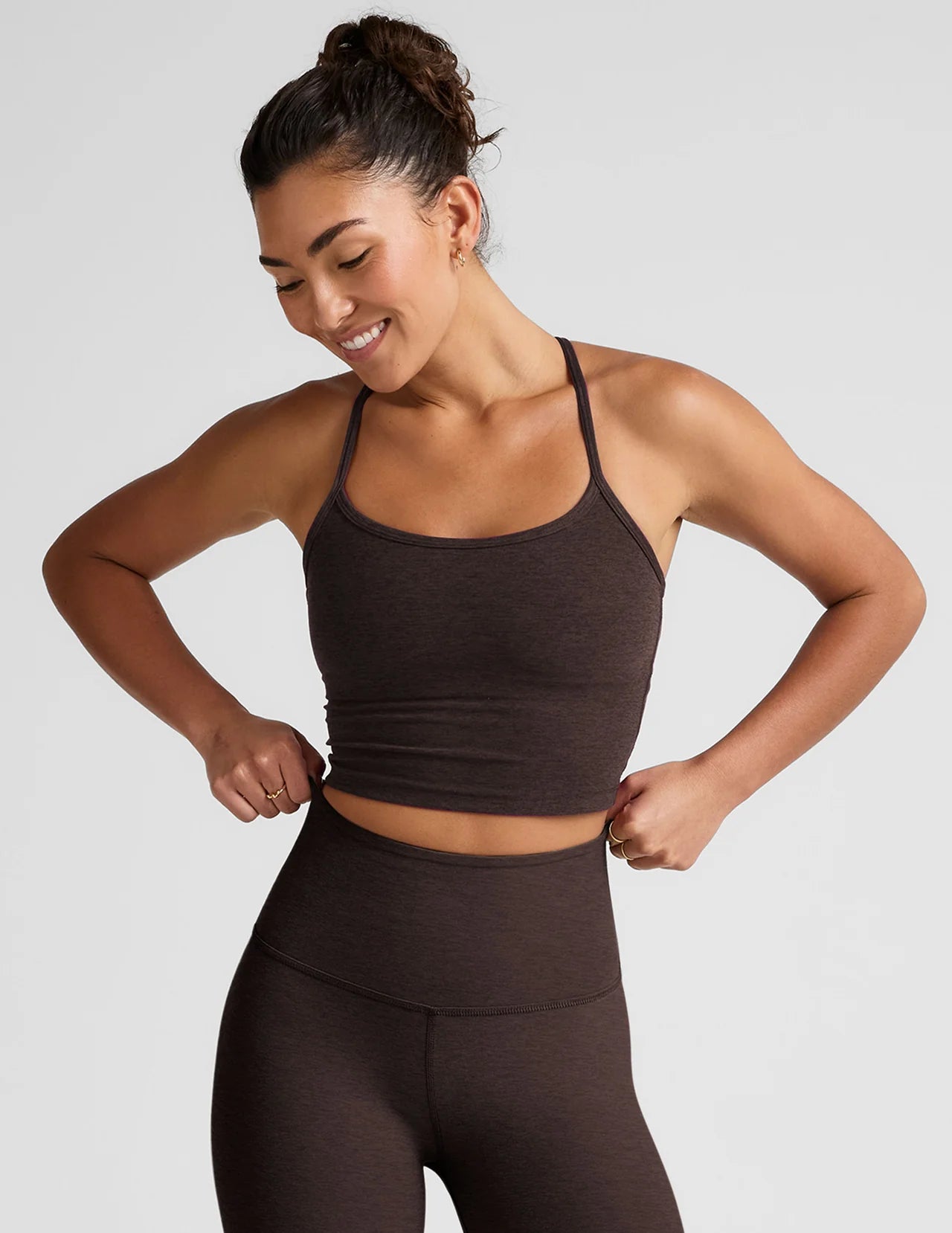 Spacedye Slim Racerback Cropped Tank