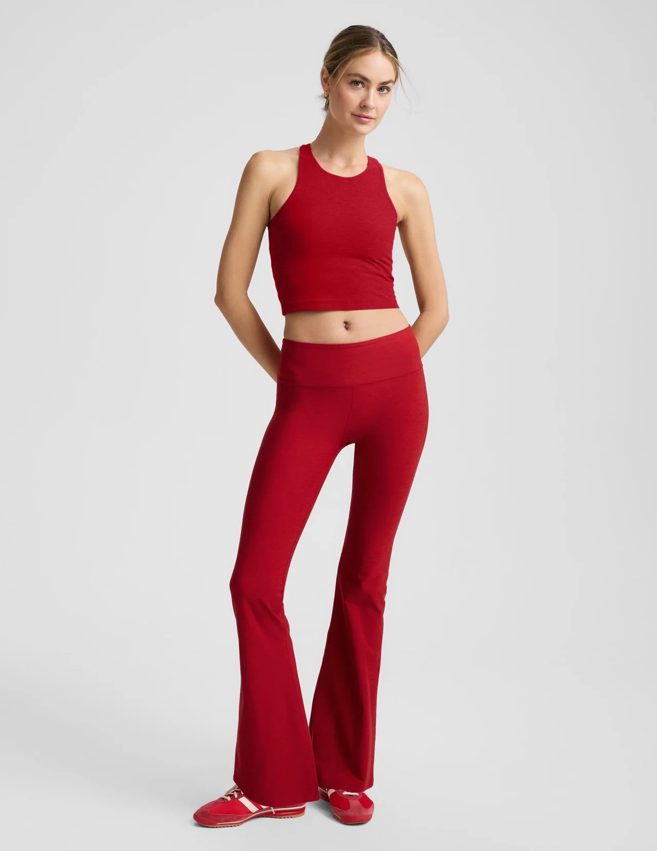 Spacedye High Neck Cropped Tank