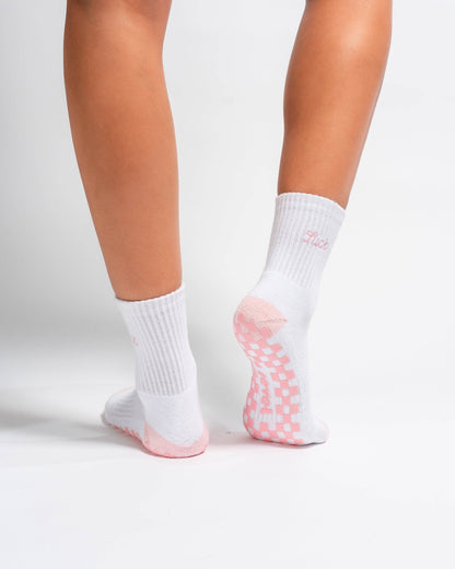 The Pardon My French Grip Sock (Petal Pink)