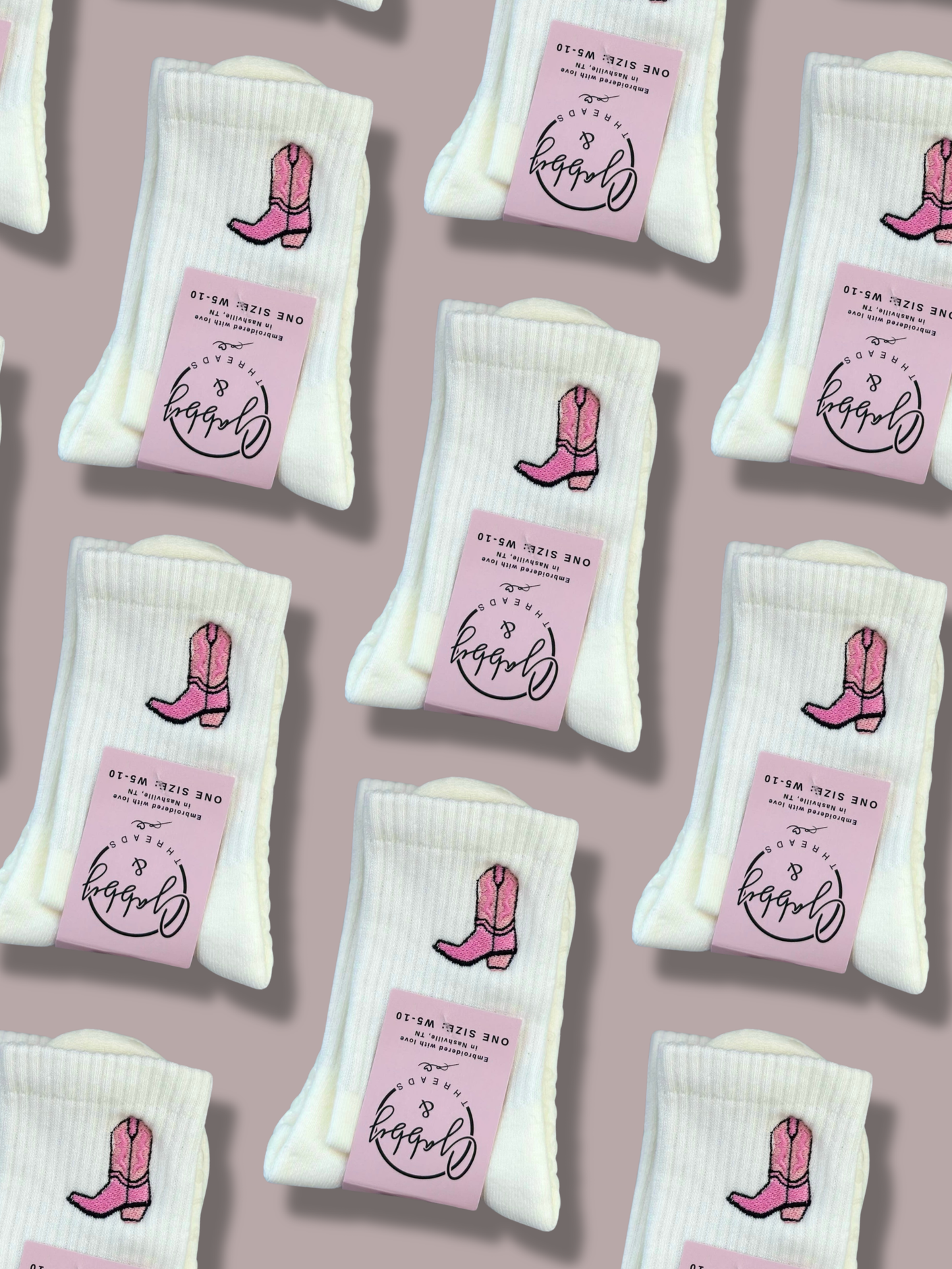 Cowgirl Boot Socks (Regular & Grip)