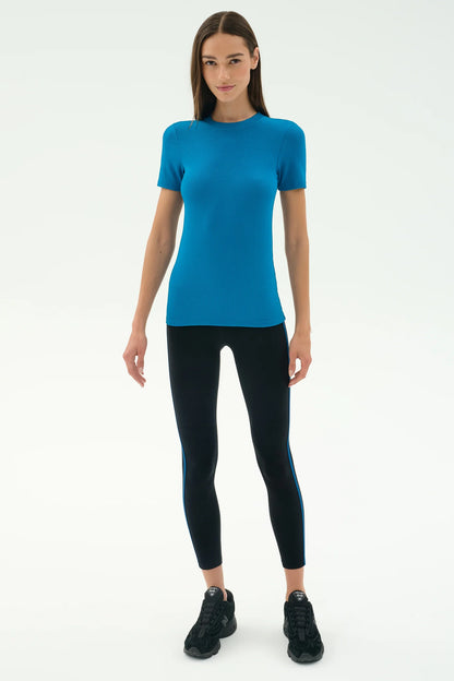 Louise Rib Short Sleeve