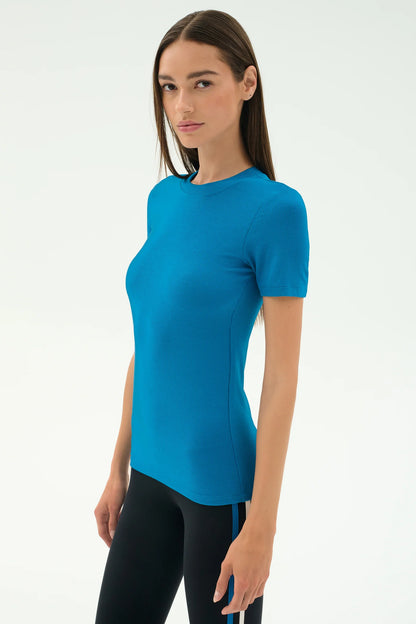 Louise Rib Short Sleeve