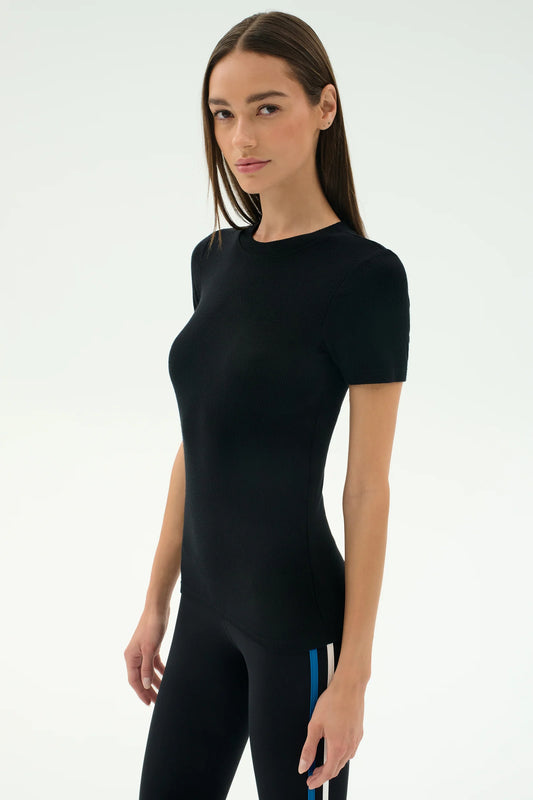 Louise Rib Short Sleeve