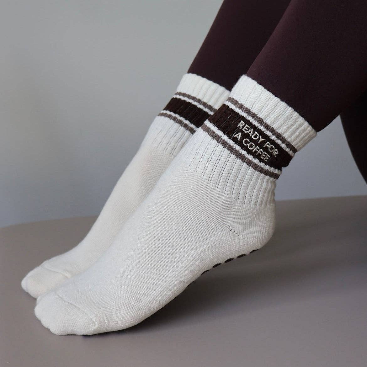 Ready for a Coffee Grip Socks