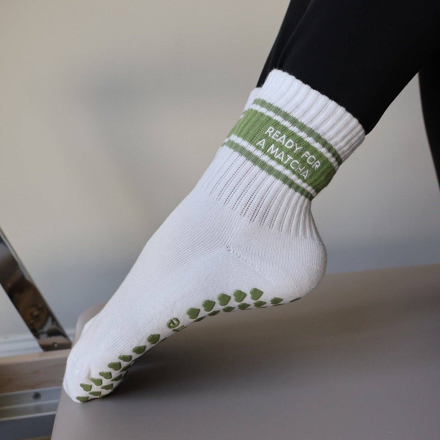 Ready for a Matcha Grip Socks