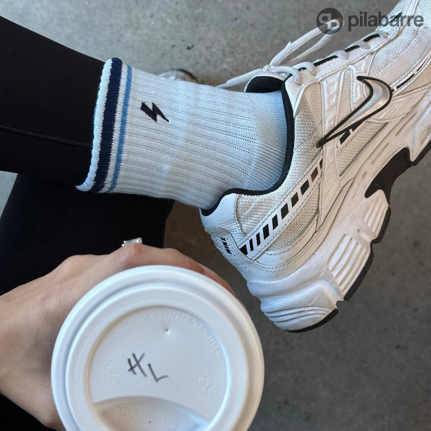 Lightning Bolt Grip Socks
