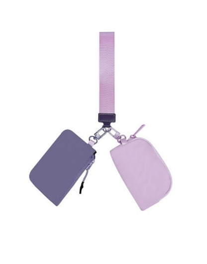 Dual Pouch Wristlet Chain