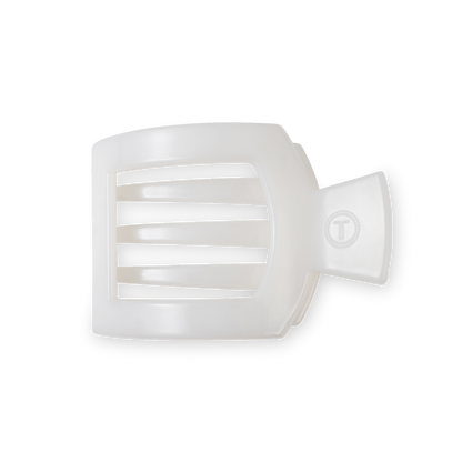 Square Flat Hair Clip | Small | Coconut White