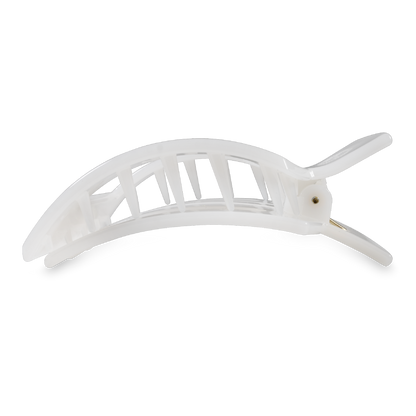 Square Flat Hair Clip | Large | Coconut White