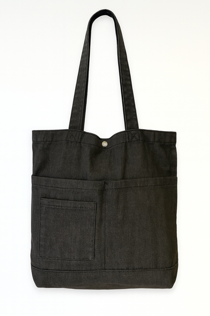 Denim tote bag CY108DM: Black / 100% Cotton