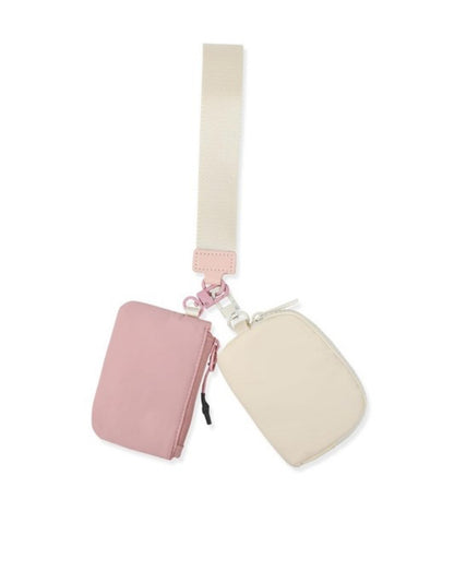 Dual Pouch Wristlet Chain