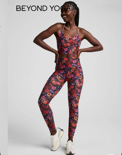 Summer Bouquet SoftMark Slim Racerback High Cropped Tank