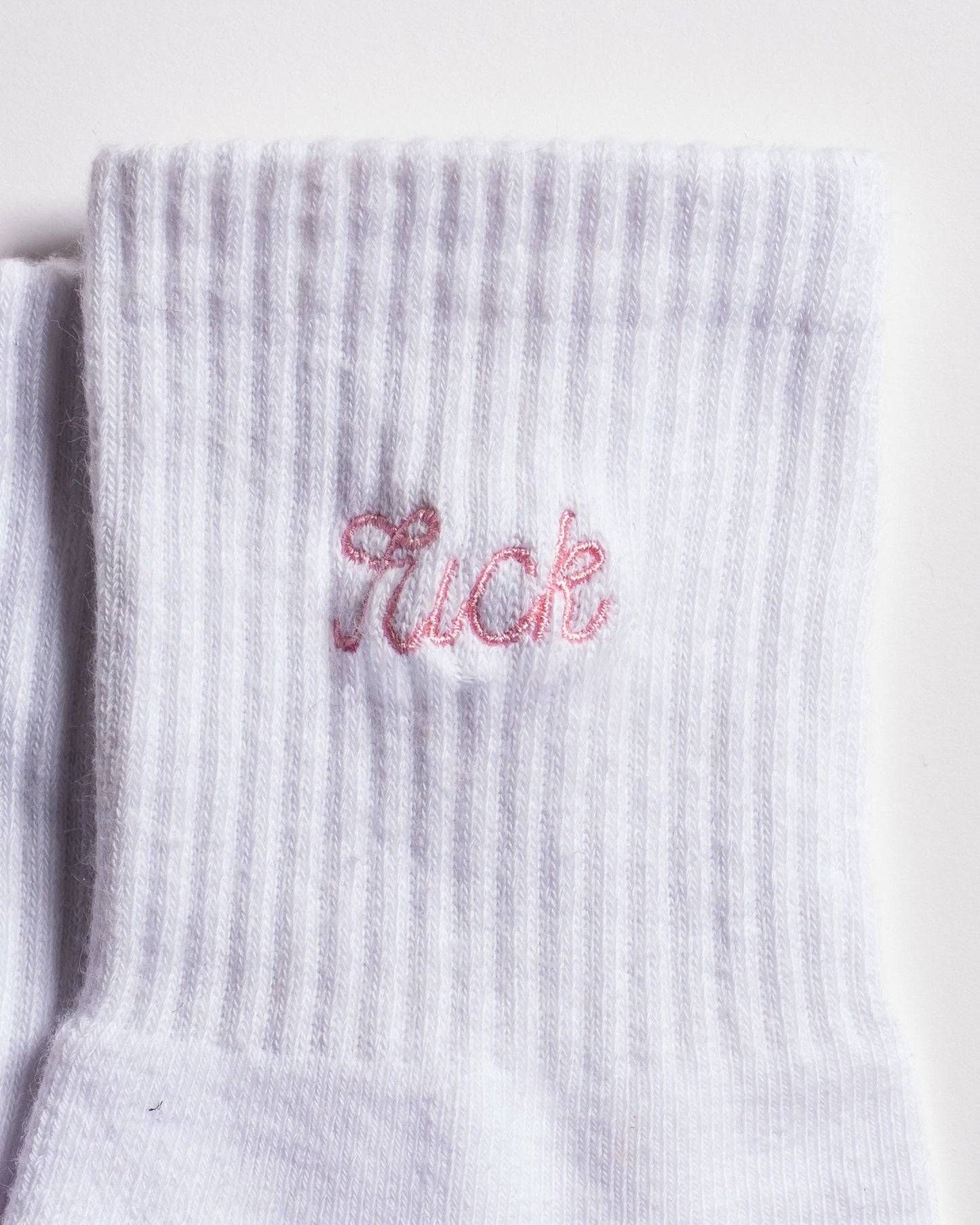 The Pardon My French Grip Sock (Petal Pink)