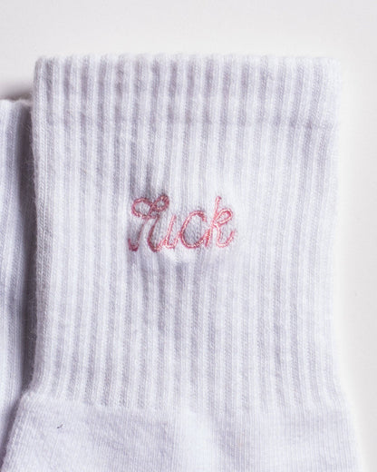 The Pardon My French Grip Sock (Petal Pink)