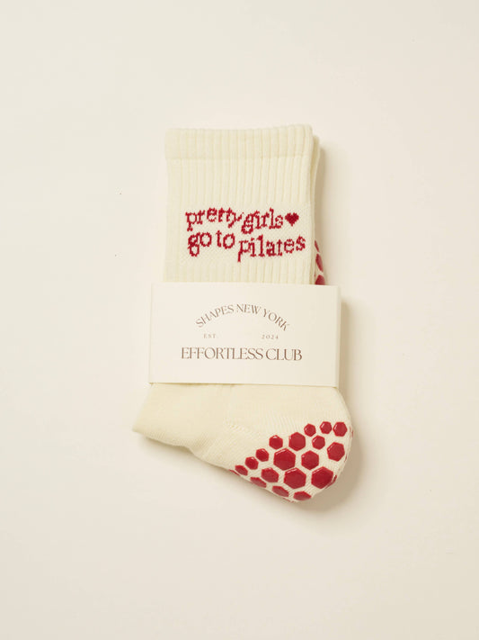 🩰 Pilates Girl Grip Sock [Red]