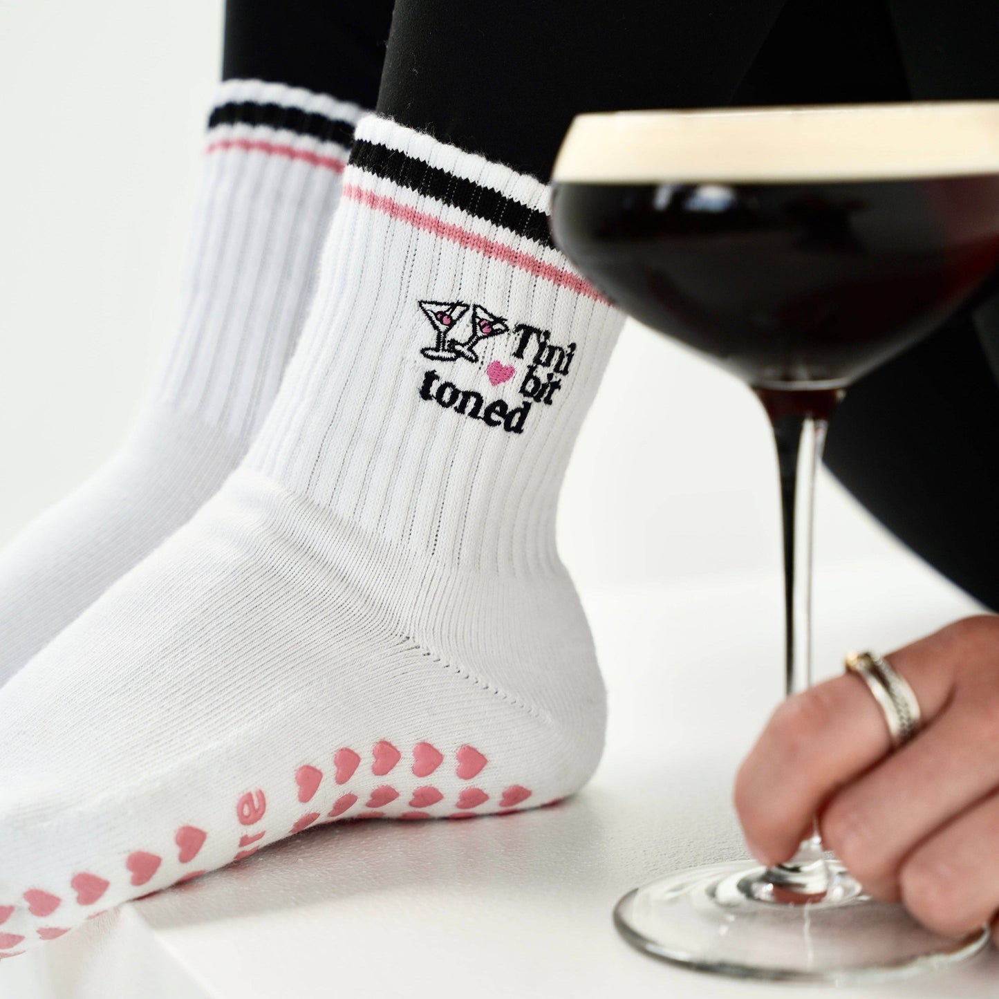Tini Bit Toned Grip Socks