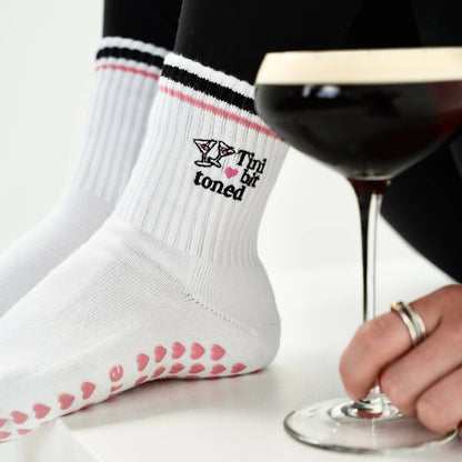 Tini Bit Toned Grip Socks