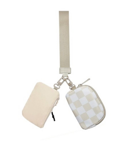 Dual Pouch Wristlet Chain