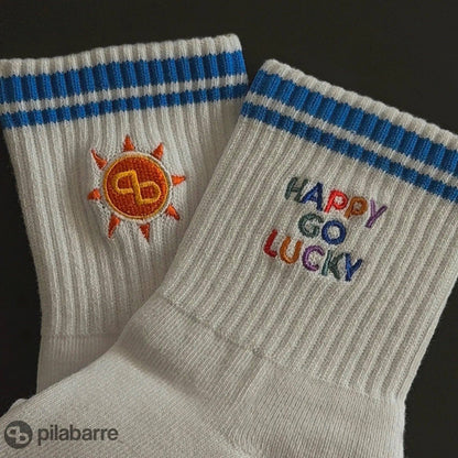 Happy Go Lucky Grip Socks