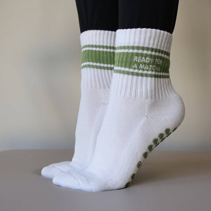 Ready for a Matcha Grip Socks