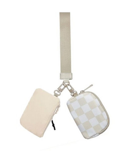 Dual Pouch Wristlet Chain