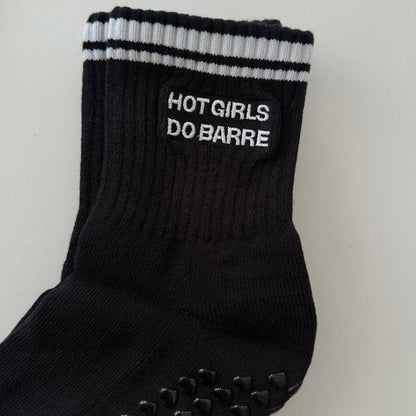 Hot Girls Do BARRE Socks - Black
