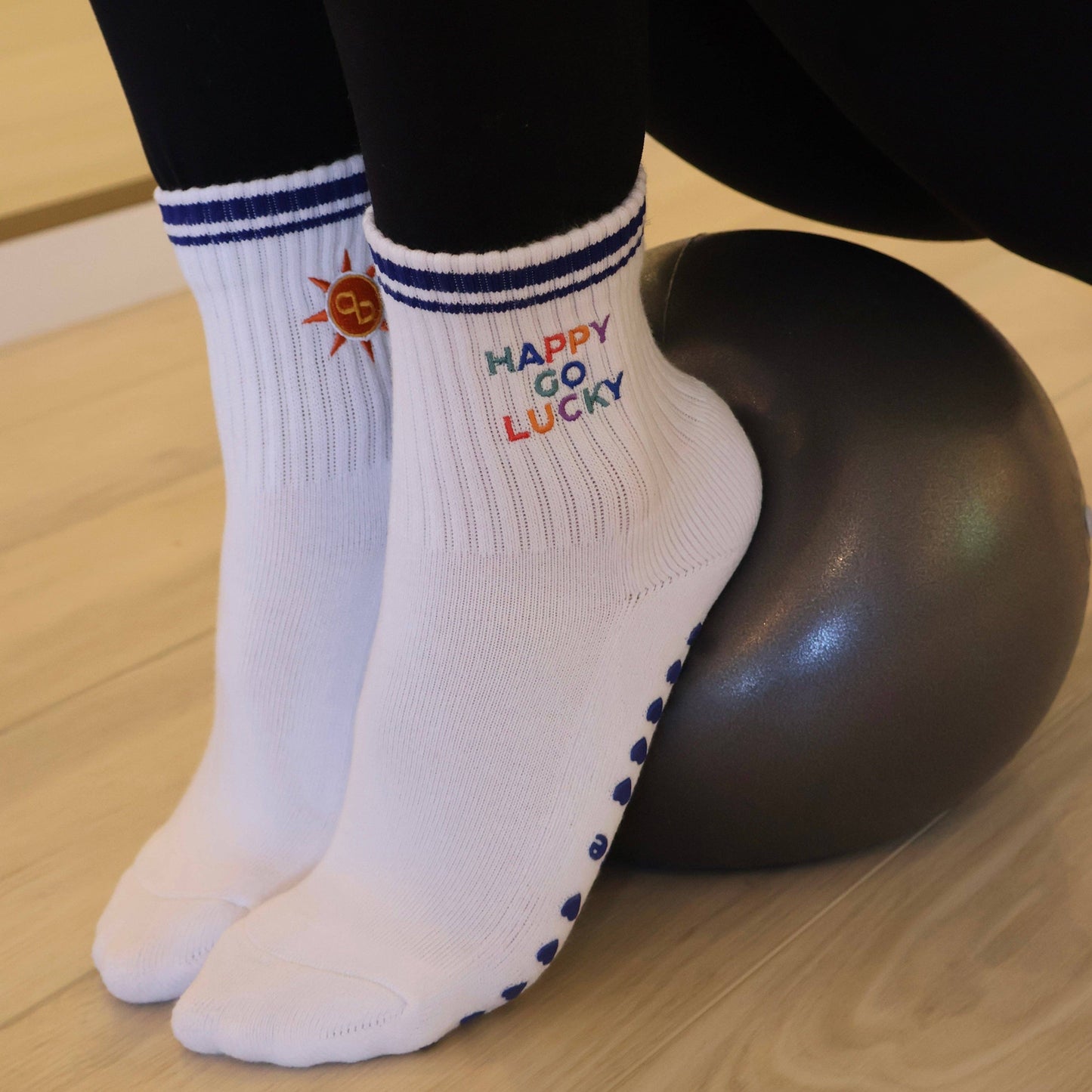 Happy Go Lucky Grip Socks