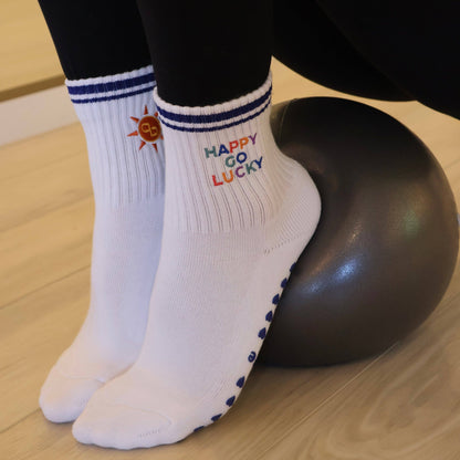Happy Go Lucky Grip Socks