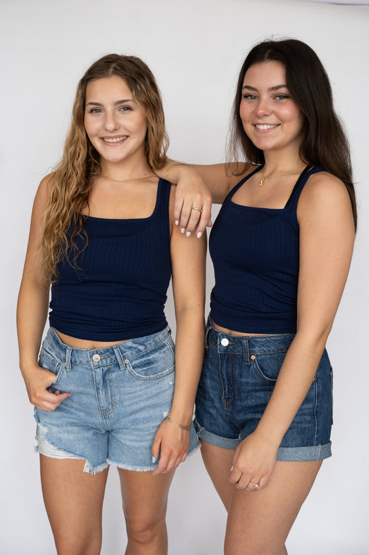 Ribbed Crop Tank