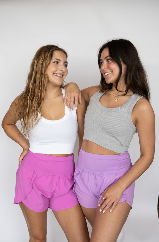The Barre Edit Scoop Neck Tanks