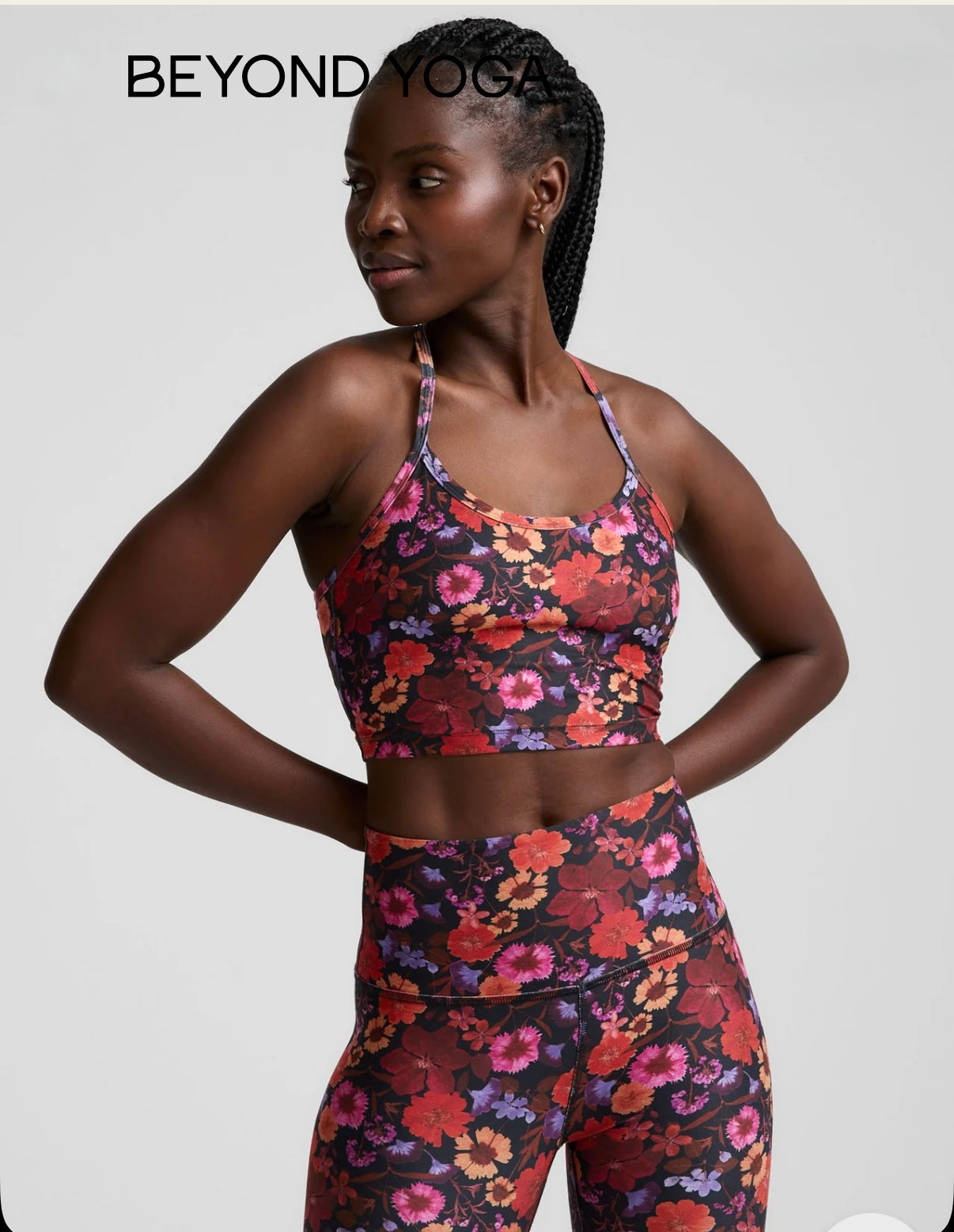Summer Bouquet SoftMark Slim Racerback High Cropped Tank