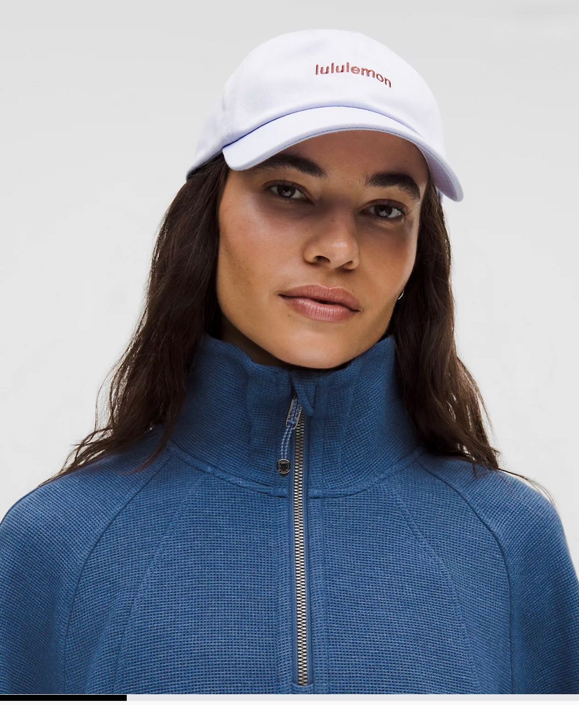 Scuba Cropped Funnel-Neck Half Zip Waffle