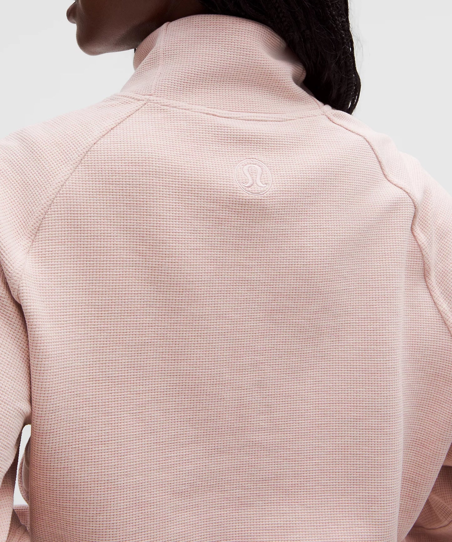 Scuba Cropped Funnel-Neck Half Zip *Waffle