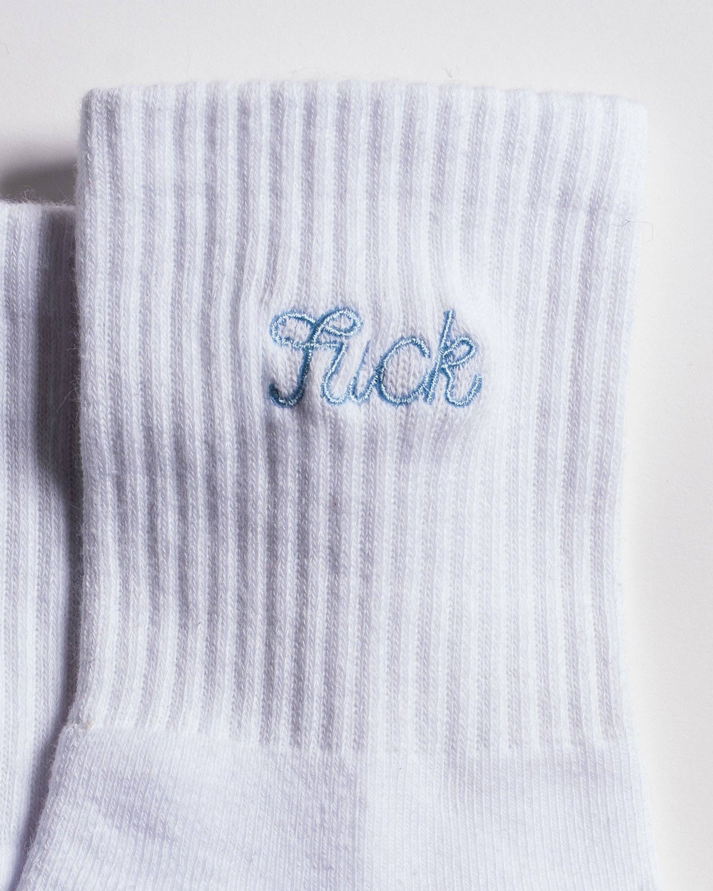The Pardon My French Grip Sock (Baby Blue)