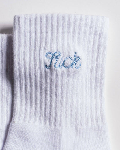 The Pardon My French Grip Sock (Baby Blue)