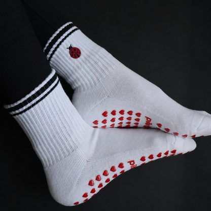 Ladybug Grip Socks