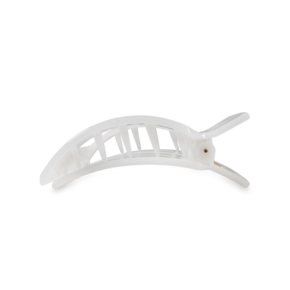 Square Flat Hair Clip | Small | Coconut White