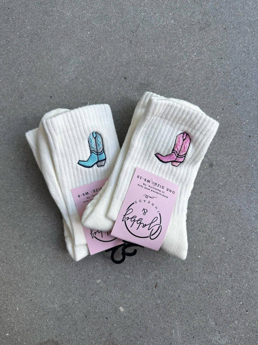 Cowgirl Boot Socks (Regular & Grip)