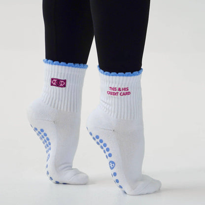 This and His Credit Card Grip Socks