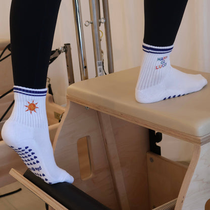 Happy Go Lucky Grip Socks