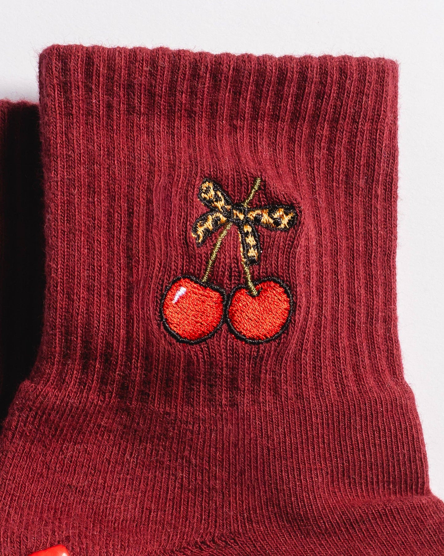 The Very Cherry Grip Sock