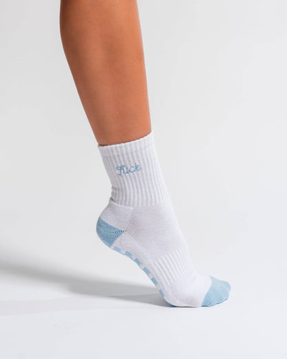 The Pardon My French Grip Sock (Baby Blue)